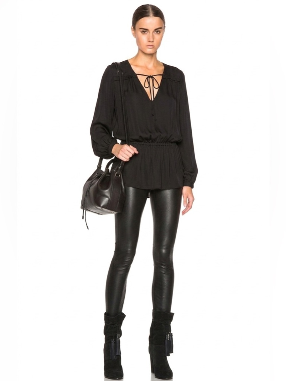 Haute Hippie 100% Silk Tunic Top XS
